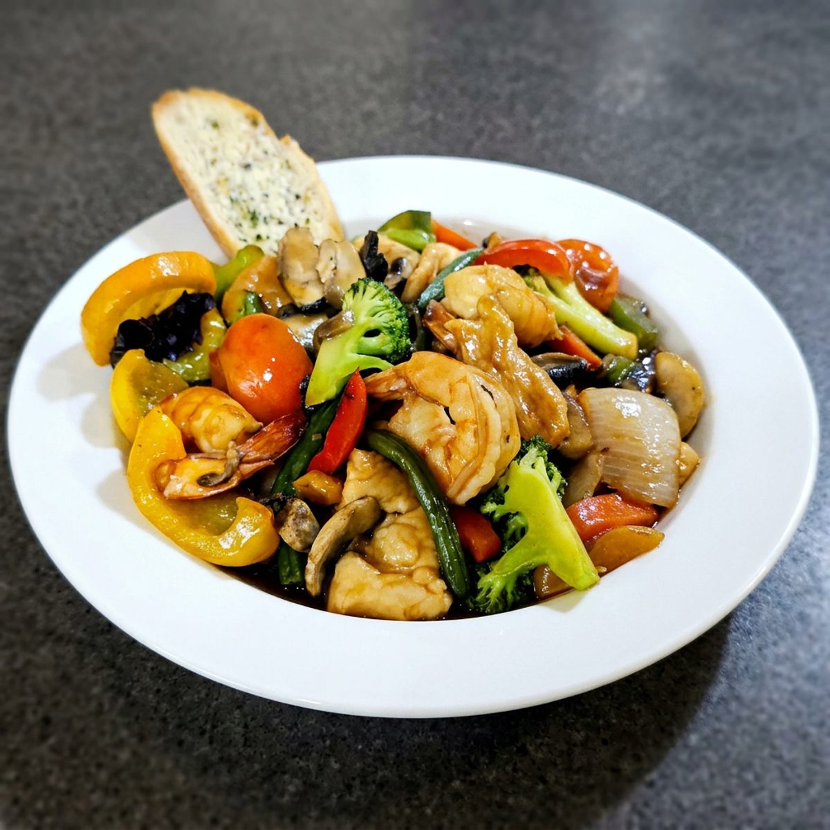 Checkien & Shrimp Teriyaki