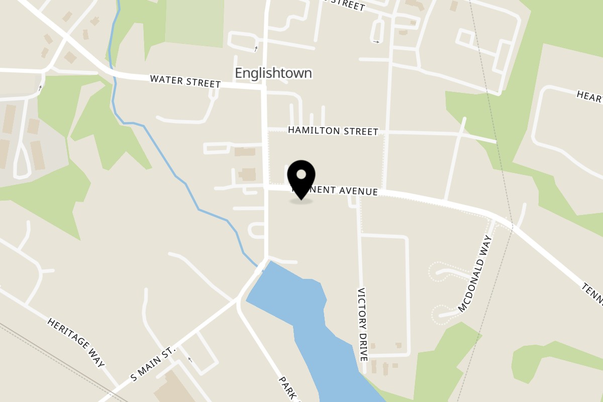 Map showing the location of Foodies on 3 tennent Ave in Englishtown